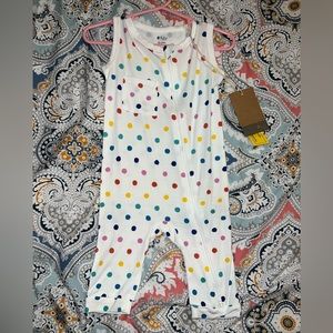 Kyte baby spring polka dot sleeveless romper